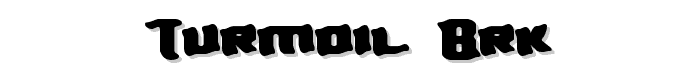 Turmoil BRK font